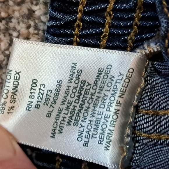 Blair Women's Elastic Waist Zip Up Blue Jeans 14P - Picture 5 of 7